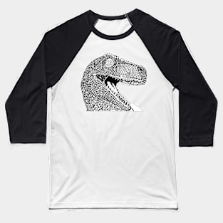 Dinosaur Face Baseball T-Shirt